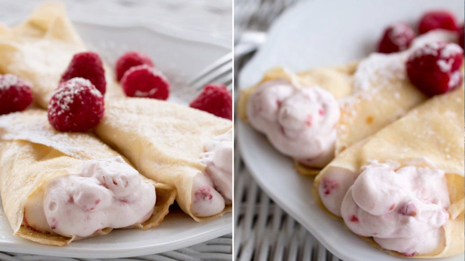 Delicate and delicious raspberry cream buttermilk crepes for Mother’s Day: ‘Suited to treating moms’